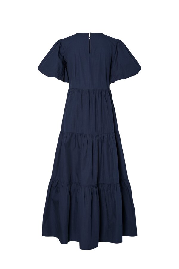 Colea SS Ankle Dress - Navy