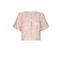 Aisa Soft Brocade Blouse - Light Pink