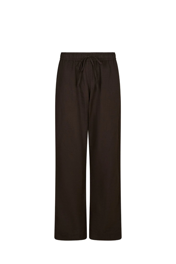 Sonar Linen Pants - Dark Brown
