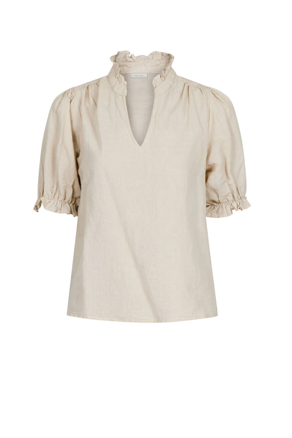 Odesa Linen Blouse - Sand
