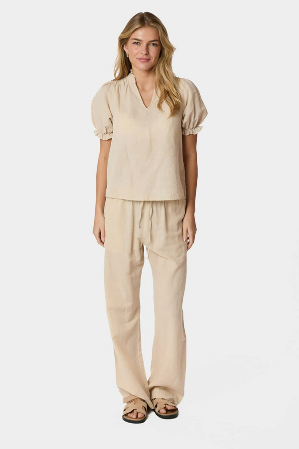 Odesa Linen Blouse - Sand