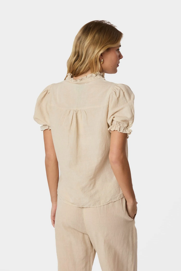 Odesa Linen Blouse - Sand