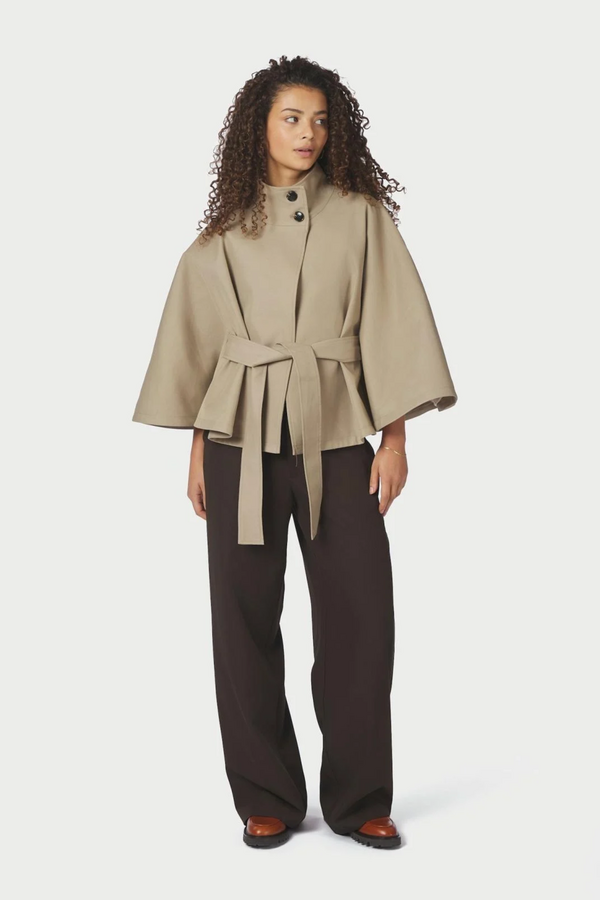 Zanna Trench Cape - Sand