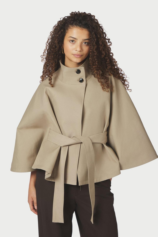 Zanna Trench Cape - Sand