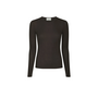 Nella Rib Blouse - Dark Brown