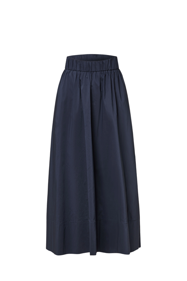 Yara Poplin Skirt - Navy