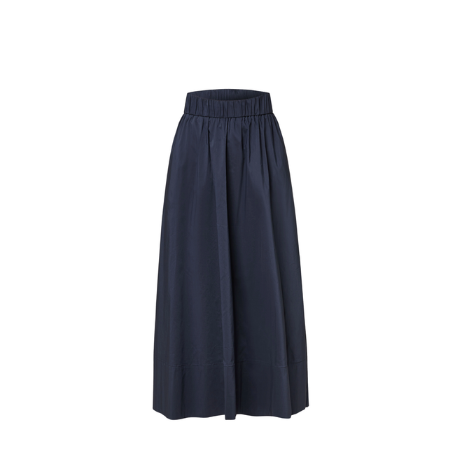 Yara Poplin Skirt - Navy