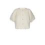 Aisa Frilly Blouse - Creme