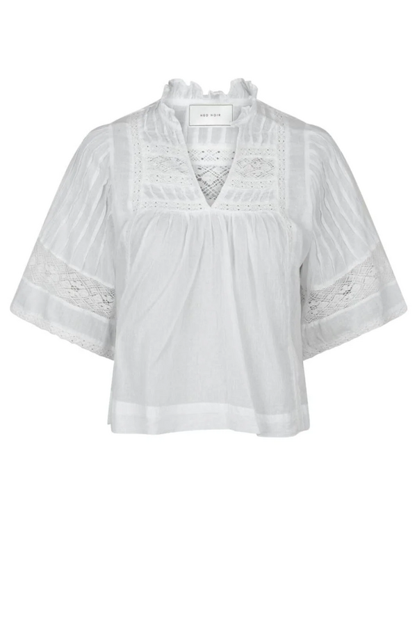 Siama Voile Blouse - White
