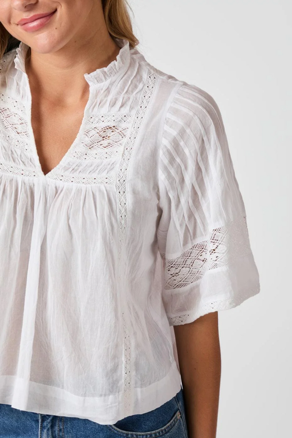 Siama Voile Blouse - White