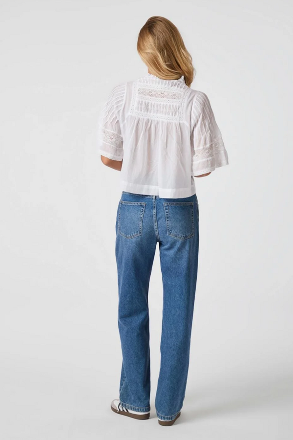 Siama Voile Blouse - White