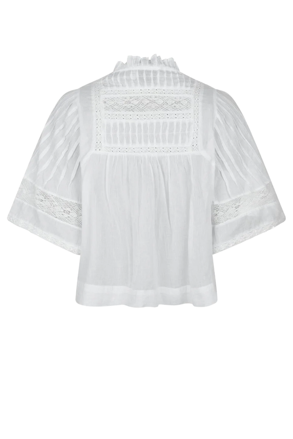 Siama Voile Blouse - White