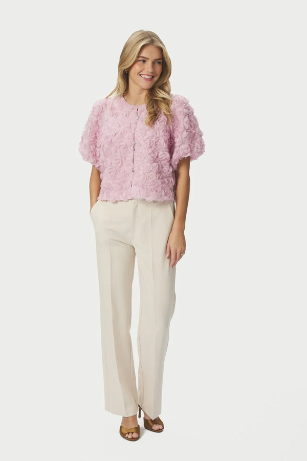 Aisa Flower Blouse - Rose
