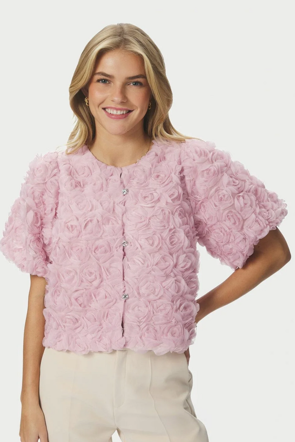 Aisa Flower Blouse - Rose