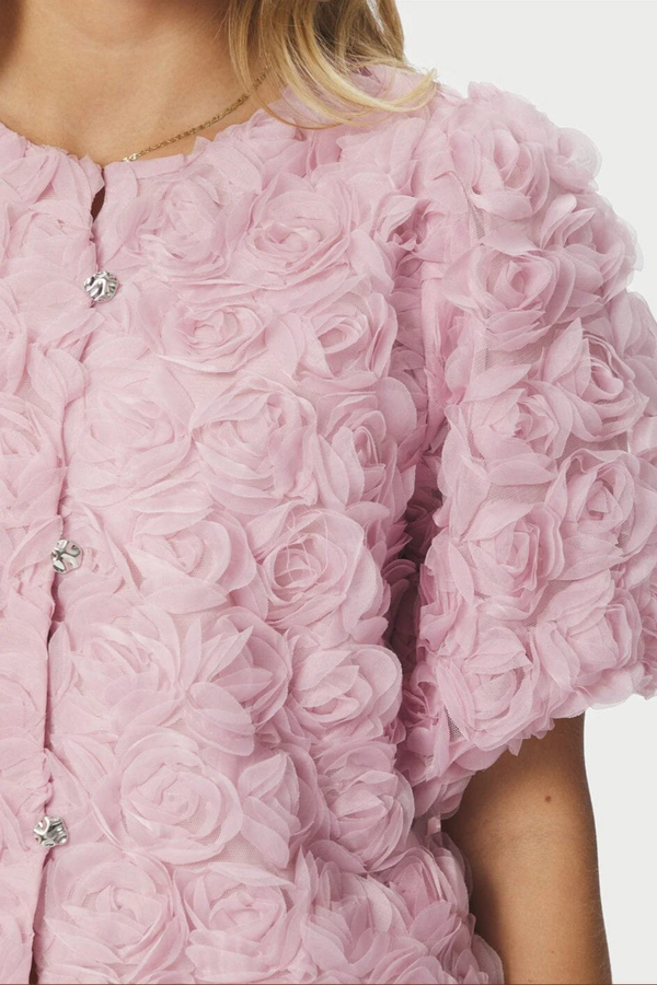 Aisa Flower Blouse - Rose
