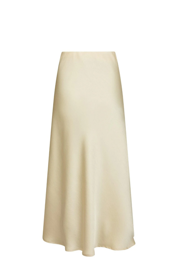 Vicky Heavy Sateen Skirt - Light Yellow