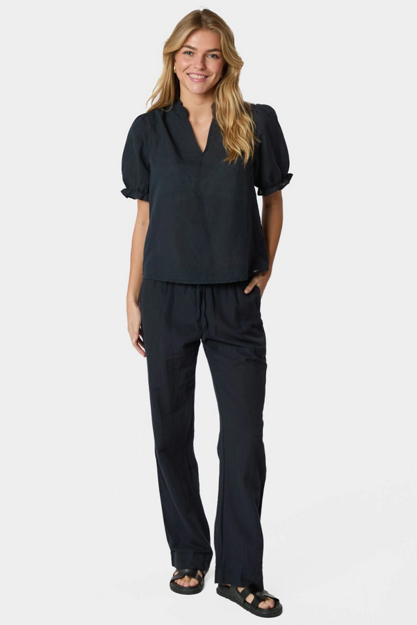 Sonar Linen Pants - Navy