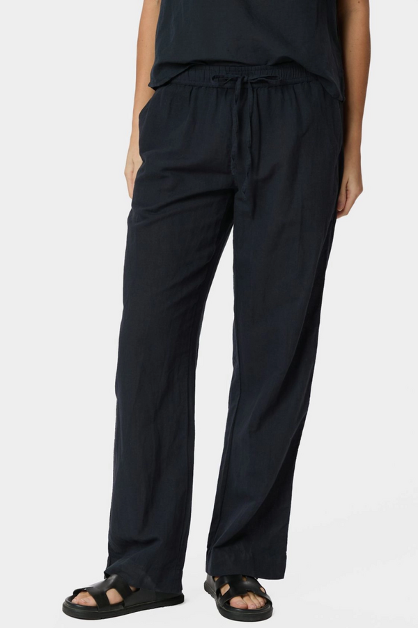 Sonar Linen Pants - Navy