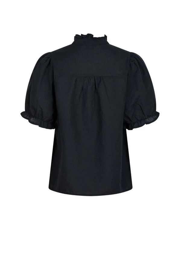 Odesa Linen Blouse - Navy