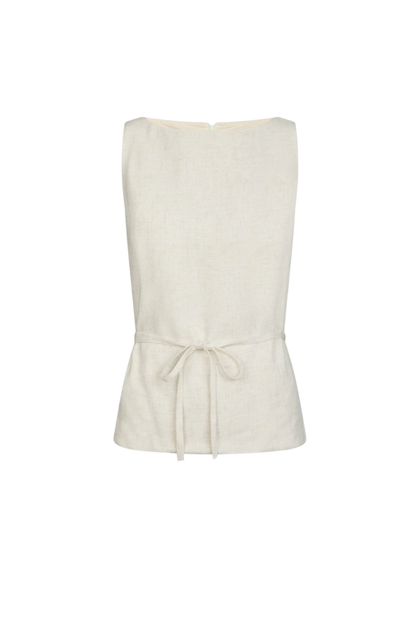Nassa Linen Top - Natural