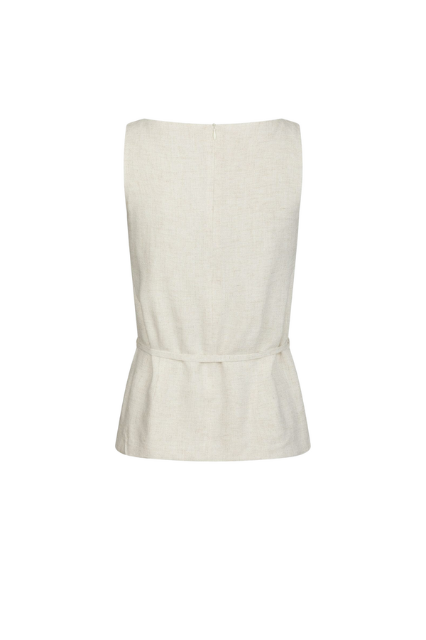 Nassa Linen Top - Natural