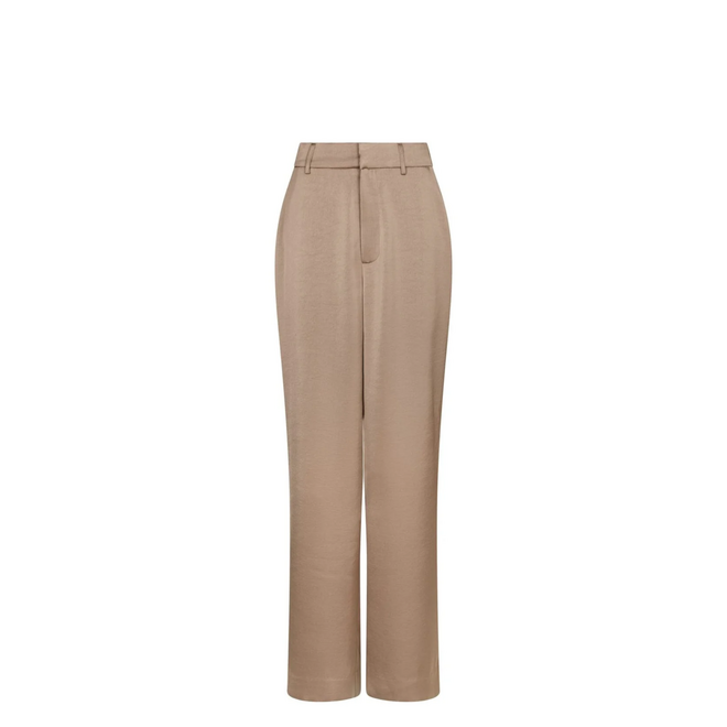Emmet Heavy Sateen Pants - Dark Taupe