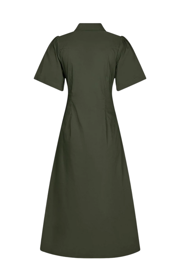 Baia Poplin Dress - Army