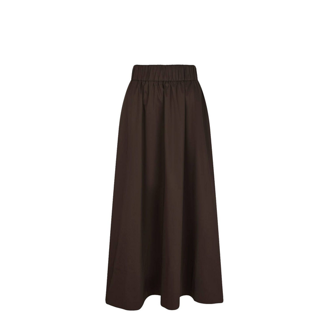 Poplin Skirt - Dark Chocolate
