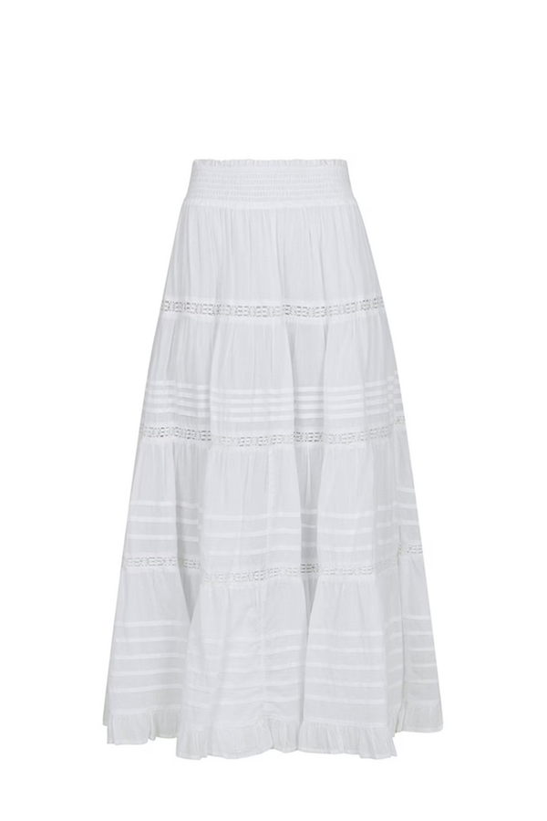 Felicia S Voile Skirt - White