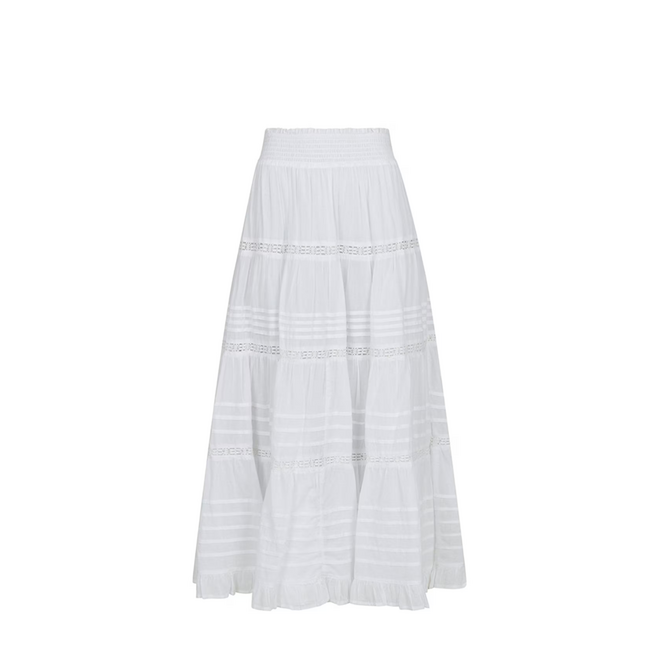 Felicia S Voile Skirt - White
