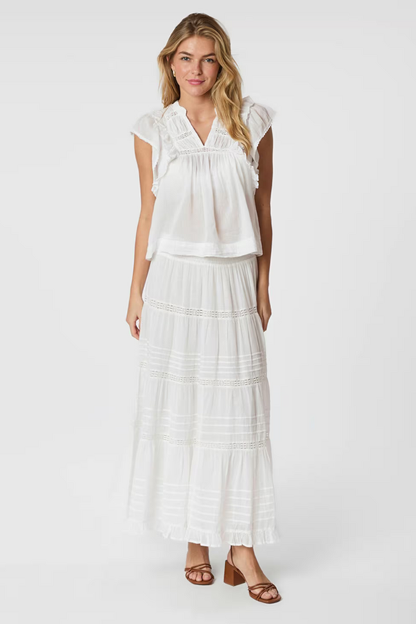 Felicia S Voile Skirt - White