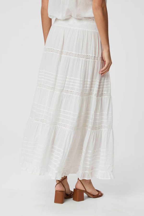 Felicia S Voile Skirt - White