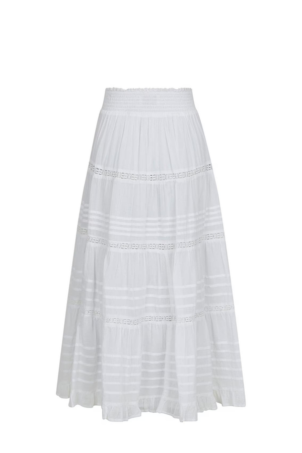 Felicia S Voile Skirt - White
