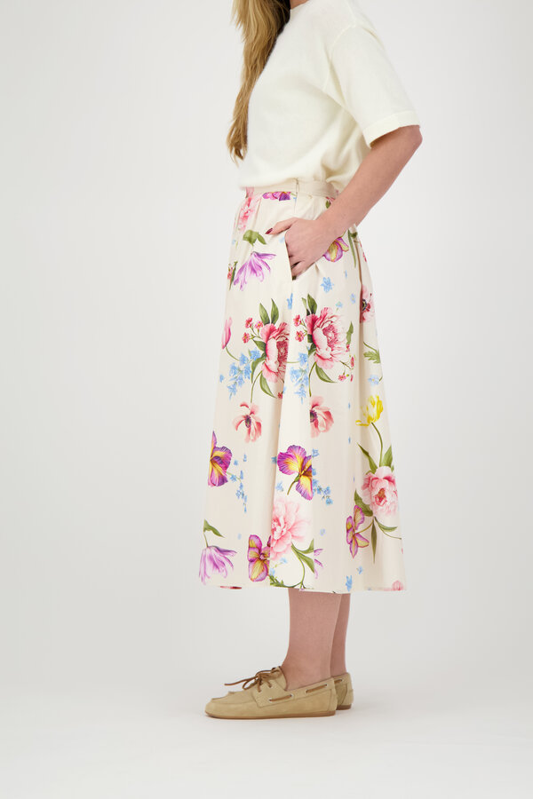 Flower A-lijn Skirt - Multicolor