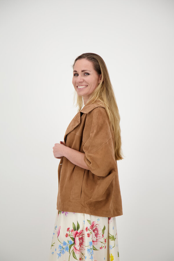 Clara Coat Suede - Mousse