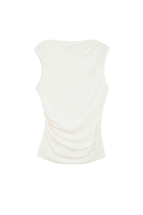 Valley Draped Top - Ivory