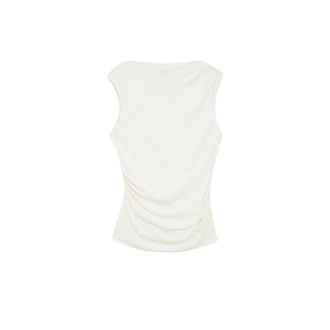 Valley Draped Top - Ivory