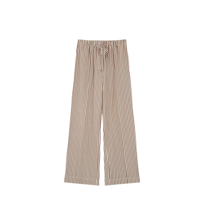 Volute Striped Pants - Mocha