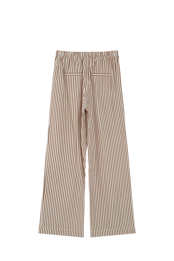 Volute Striped Pants - Mocha