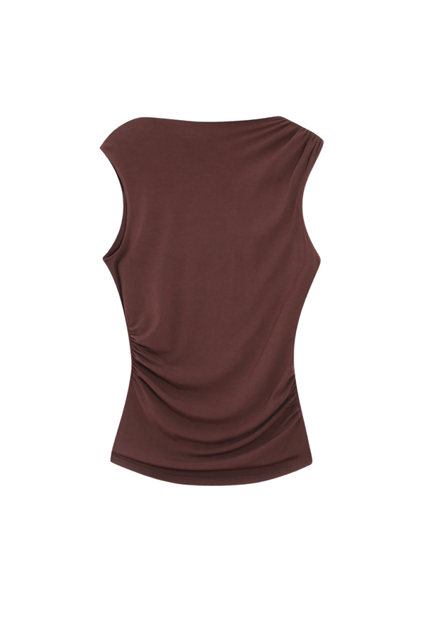 Valley Draped Top - Chocolat