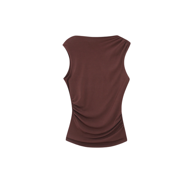 Valley Draped Top - Chocolat