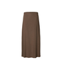 Viva Ankle Linen Blend Skirt - Chocolate Chip