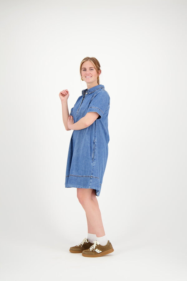 Turo Alena 2/4 Dress - Mid Blue Wash