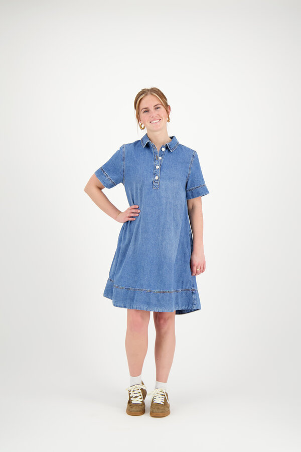 Turo Alena 2/4 Dress - Mid Blue Wash