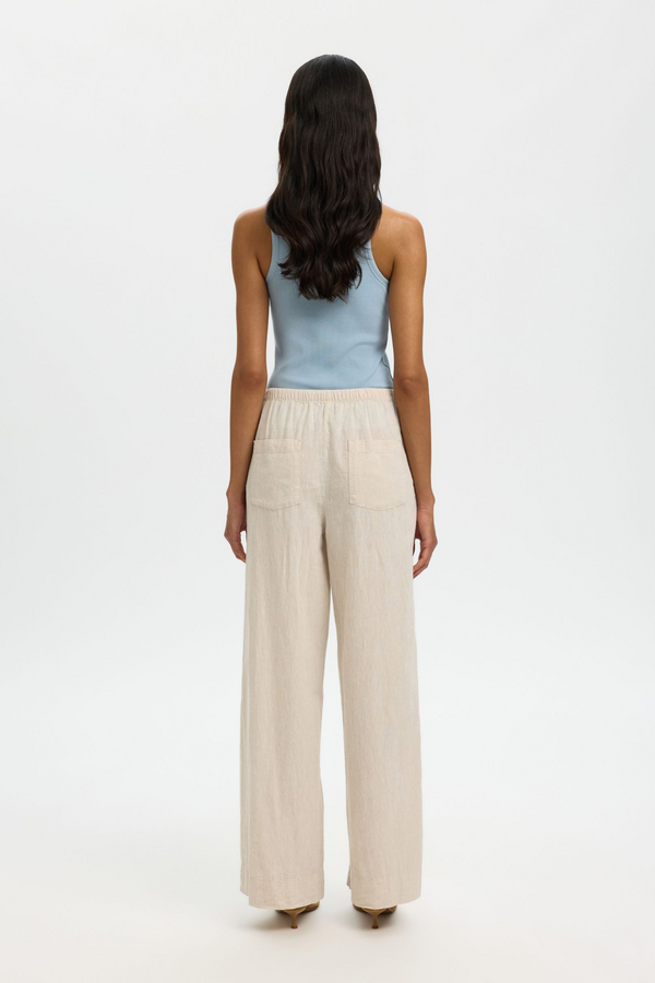 Anna O-Neck Tank Top - Dusty Blue