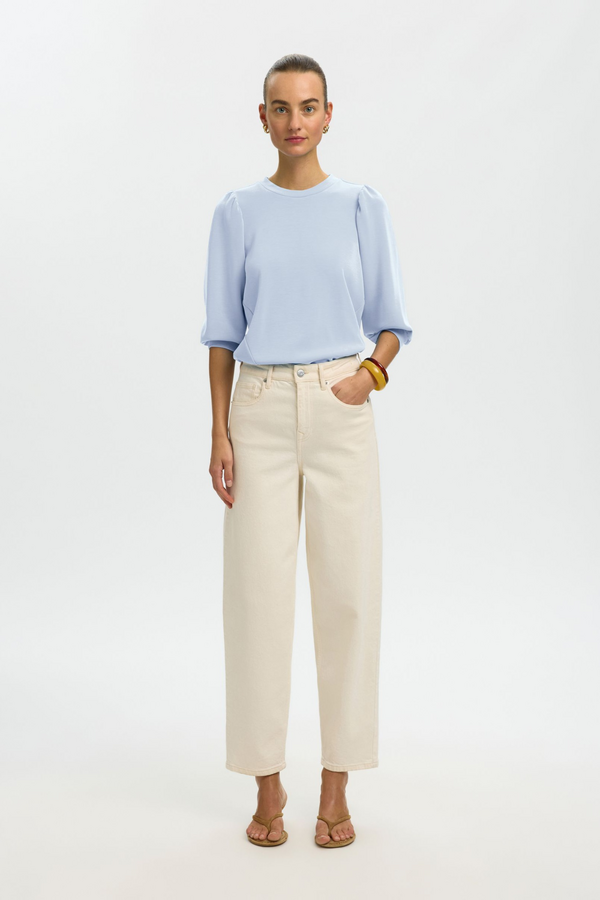 Tenny 3/4 Sweat Top - Cashmere Blue