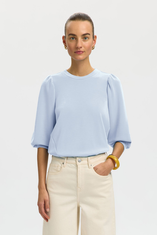 Tenny 3/4 Sweat Top - Cashmere Blue