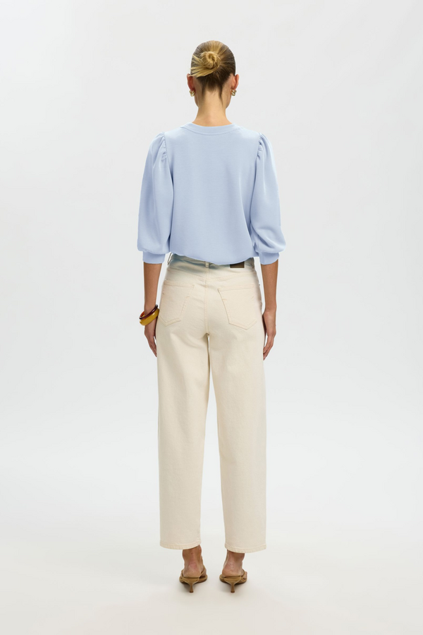 Tenny 3/4 Sweat Top - Cashmere Blue