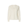 Anemone LS Knit Waisted Cardigan - Egret