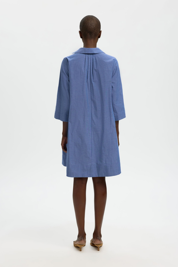 Kira Talia Dress  - Dark Blue